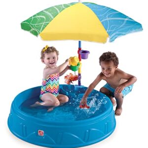 Step2 Play & Shade Pool for Toddlers | Plastic Kids Outdoor Pool, Multicolor