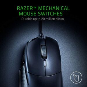 Razer Basilisk Essential Gaming Mouse: 6400 DPI Optical Sensor - Chroma RGB Lighting - 7 Programmable Buttons - Mechanical Switches - Classic Black