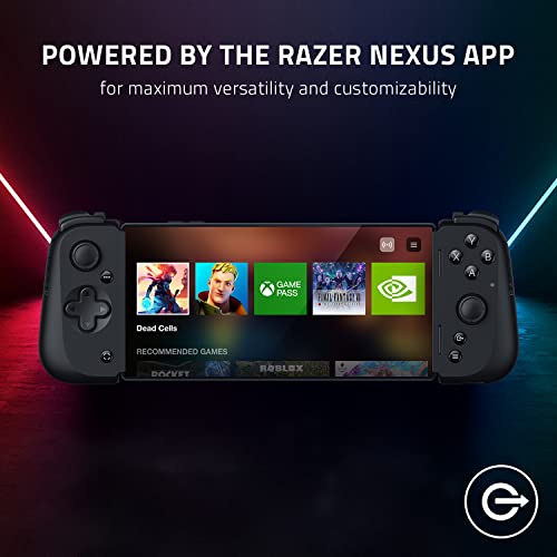 Razer Kishi V2 Mobile Gaming Controller for Android: Console Quality Controls - Universal Fit - Stream PC, Xbox, PlayStation, Touch Screen Android Games - Customizable Triggers - Ergonomic Design