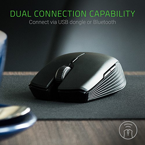 Razer Atheris Ambidextrous Wireless Mouse: 7200 DPI Optical Sensor - 350 Hr Battery Life - USB Wireless Receiver & Bluetooth Connection - Classic Black