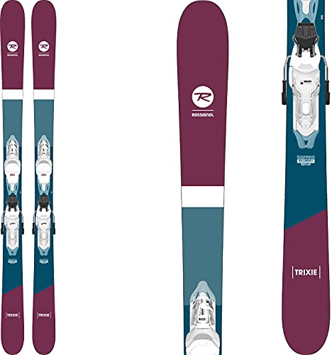 Rossignol Trixie Womens Skis 158 W/Look Xpress W 10 GW Bindings White/Sparkle