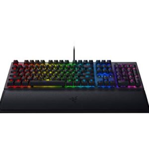 Razer BlackWidow V3 Mechanical Gaming Keyboard: Green Mechanical Switches - Tactile & Clicky - Chroma RGB Lighting - Compact Form Factor - Programmable Macro Functionality (Renewed)