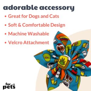 H&K Pet Pinwheel | Cinco Fiesta (Small) | Velcro Collar Accessory for Dogs/Cats | Fun Pet Pinwheel Collar Attachment | Cute, Comfortable Pet Accessory