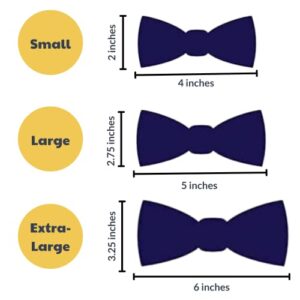 H&K Bow Tie for Pets | Fall Check (Small) | Velcro Bow Tie Collar Attachment | Fun Bow Ties for Dogs & Cats | Cute, Comfortable, and Durable | Huxley & Kent Bow Tie