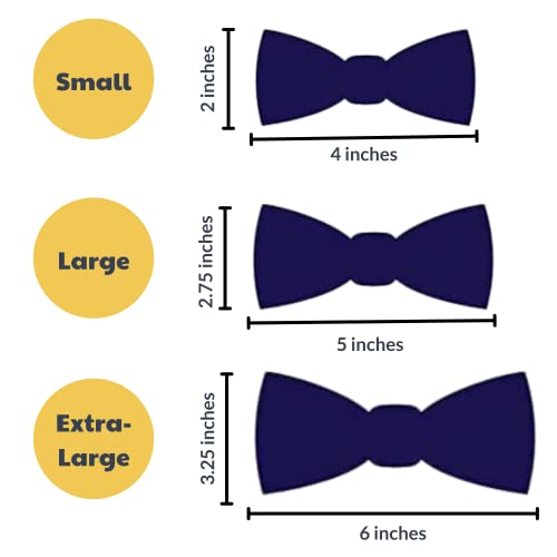 H&K Bow Tie for Pets | Fall Check (Small) | Velcro Bow Tie Collar Attachment | Fun Bow Ties for Dogs & Cats | Cute, Comfortable, and Durable | Huxley & Kent Bow Tie