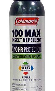 Coleman 100 Max DEET Repellent 4oz Continuous Spray