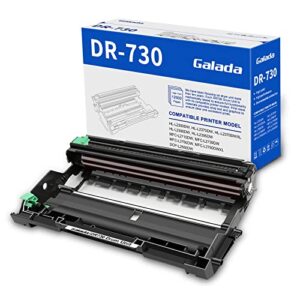 galada compatible drum unit replacement for brother dr-730 dr730 for use in dcp-l2550dw mfc-l2710dw hl-l2390dw mfc-l2750dw hl-l2370dwxl hl-l2370dw mfc-l2750dwxl(1 pack)