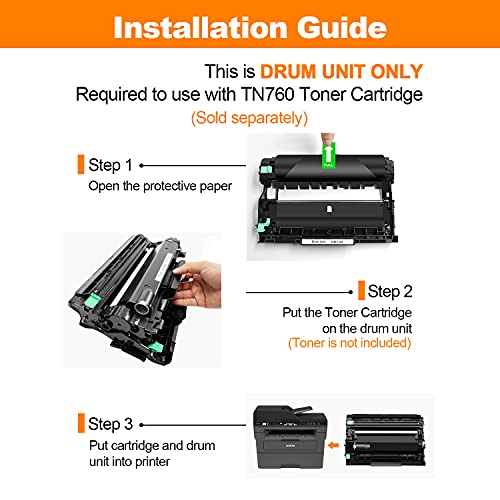 GALADA Compatible Drum Unit Replacement for Brother DR-730 DR730 for use in DCP-L2550DW MFC-L2710DW HL-L2390DW MFC-L2750DW HL-L2370DWXL HL-L2370DW MFC-L2750DWXL(1 Pack)