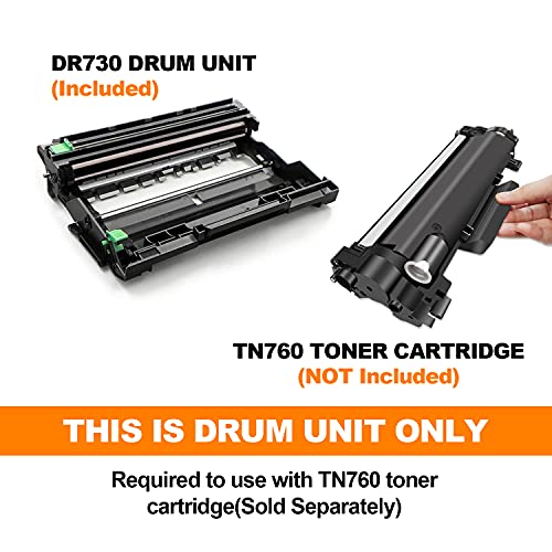 GALADA Compatible Drum Unit Replacement for Brother DR-730 DR730 for use in DCP-L2550DW MFC-L2710DW HL-L2390DW MFC-L2750DW HL-L2370DWXL HL-L2370DW MFC-L2750DWXL(1 Pack)