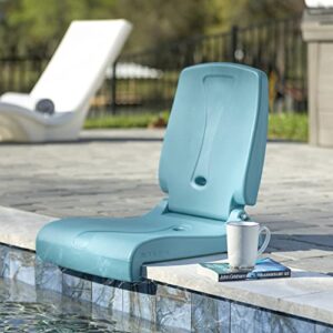 Step2 Flip Seat – Capri – Foldable, Portable Seat Stays in Place on Edges of Pools, Docks and Tailgates – Ideal for Pool Edge, Beach, Tailgating, Camping, Back Support While Sitting on Floor and More