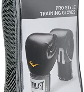 Everlast 1200014 Pro Style Training Gloves (Black, 14 oz.)