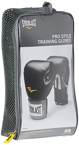 Everlast 1200014 Pro Style Training Gloves (Black, 14 oz.)