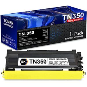 nuc compatible tn350 tn-350 (tn 350) high yield toner cartridge replacement for brother dcp-7010 7020 intellifax 2910 2920 2850 hl-2040 2040n 2070n 2030 printer cartridge (1-pack black , 3,000 pages)