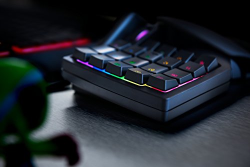 Razer Naga Trinity Gaming Mouse & Tartarus v2 Gaming Keypad: Mecha-Membrane Key Switches - 32 Programmable Keys - Customizable Chroma RGB Lighting - Programmable Macros - Classic Black