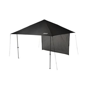 coleman oasis lite pop up canopy with sun wall, 10 x 10 canopy tent, portable shade tent