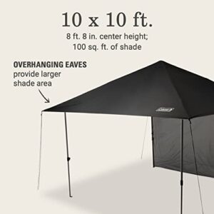 Coleman Oasis Lite Pop Up Canopy with Sun Wall, 10 x 10 Canopy Tent, Portable Shade Tent