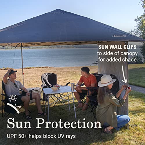Coleman Oasis Lite Pop Up Canopy with Sun Wall, 10 x 10 Canopy Tent, Portable Shade Tent