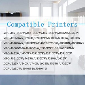 5-Pack ColorPrint Compatible LC79 Cyan Ink Cartridge Replacement for Brother LC79XXL LC-79 XXL Ink Cartridge Work with MFC-J5910DW MFC-J6510DW MFC-J6710DW MFC-J6910DW Printer