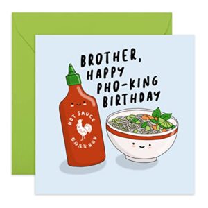 central 23 – funny birthday card for brother – ‘brother, happy pho-king birthday’ – fun brother birthday cards – ideal birthday card for him – comes with fun stickers