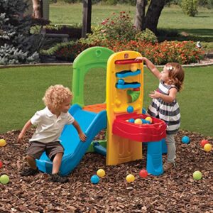 Step2 Play Ball Fun Toddler Climber – Indoor and Outdoor Playset with Kids Slide, 10 Play Balls, and Ball Drop Maze – Colorful Kids Climber