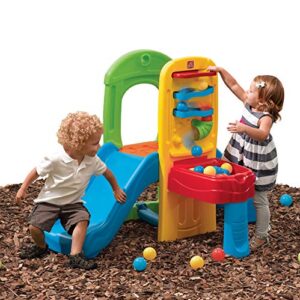 Step2 Play Ball Fun Toddler Climber – Indoor and Outdoor Playset with Kids Slide, 10 Play Balls, and Ball Drop Maze – Colorful Kids Climber