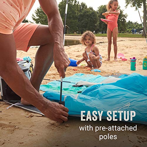 Coleman Skyshade Compact Beach Shade, Pop Up Beach Tent, Portable Shade Tent, Small