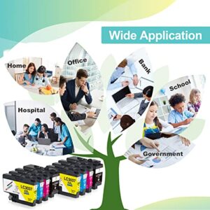 Miss Deer Compatible LC3037 Ink Cartridges High-Yield Replacement for Brother LC 3037 XXL LC-3037XXL LC3037BK for MFC-J6945DW MFC-J6545DW MFC-J5845DW MFC-J5945DW (Black Cyan Yellow Magenta) 8-Pack