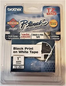 brother p-touch tz laminated tape