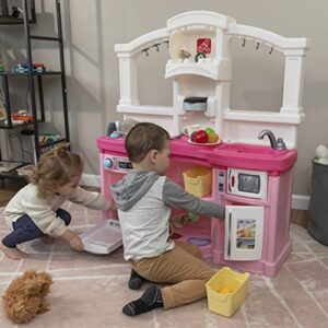 Step2 Fun with Friends Kitchen Set for Kids – Includes Toy Kitchen Accessories, Interactive Features for Pretend Play – Indoor/Outdoor Toddler Playset – Dimensions: 40.88" H x 35.75" W x 12.5" D
