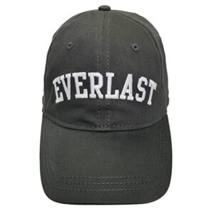 everlast men’s logo cap sports cap, shark grey, one size