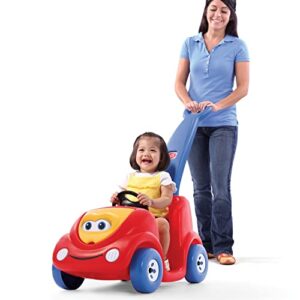 Step2 Push Around Buggy Ride On Toddler Push Car, Red – Ride On Toy with Included Safety Belt, Comfortable Handle, Realistic Wheel for Pretend Play – Push Toy Makes a Great Stroller Alternative