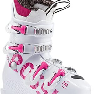 Rossignol Fun Girl 4 Ski Boots, Girls, White, 25.5