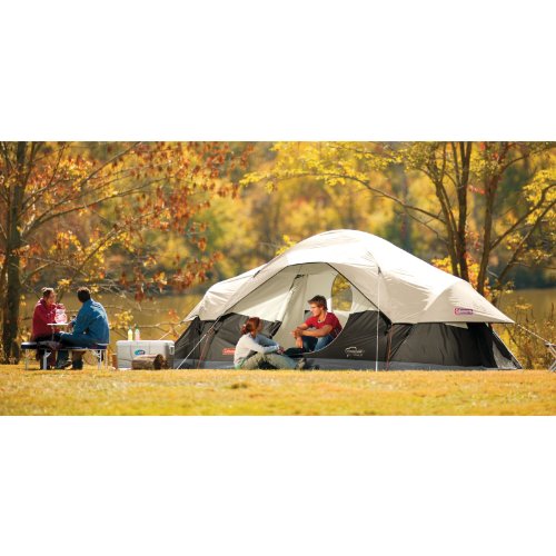 Coleman 8-Person Tent for Camping | Red Canyon Car Camping Tent, Black