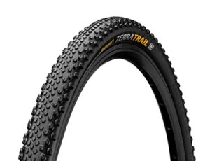 continental terra trail 700 x 45 foldable bike tire with shieldwall tr + puregrip – black