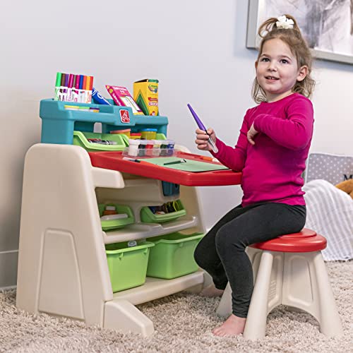 Step2 Flip and Doodle Desk with Stool Easel