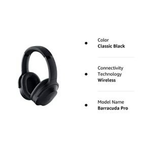 Razer Barracuda Wireless Gaming & Mobile Headset (PC, Playstation, Switch, Android, iOS) 2.4GHz Wireless Bluetooth Integrated Noise-Cancelling Mic Black (Renewed)