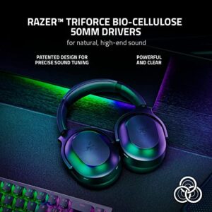 Razer Barracuda Wireless Gaming & Mobile Headset (PC, Playstation, Switch, Android, iOS) 2.4GHz Wireless Bluetooth Integrated Noise-Cancelling Mic Black (Renewed)