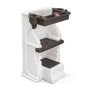step2 mobile helper tower – adjustable height step stool and tower stand for toddlers with built-in storage
