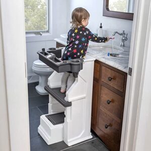 Step2 Mobile Helper Tower – Adjustable Height Step Stool and Tower Stand for Toddlers with Built-in Storage