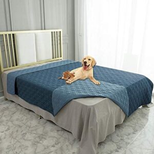 ameritex waterproof dog bed cover pet blanket for furniture bed couch sofa reversible