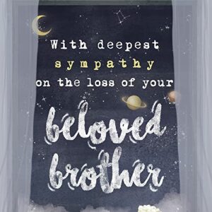 Sympathy Card Loss of Brother | Made in America | Eco-Friendly | Thick Card Stock with Premium Envelope 5in x 7.75in | Packaged in Protective Mailer | Prime Greetings