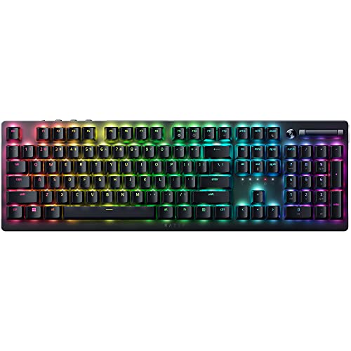 Razer DeathStalker V2 Pro Wireless Gaming Keyboard: Low-Profile Optical Switches - Linear Red - HyperSpeed Wireless & Bluetooth 5.0-40 Hr Battery - Ultra-Durable Coated Keycaps - Chroma RGB