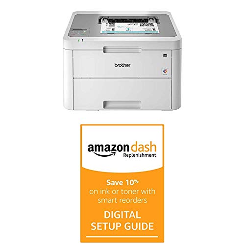 Brother HL-L3210CW Compact Digital Color Printer Providing Laser Printer Quality Results with Wireless and Dash Replenishment Digital Setup Guide