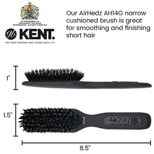 Kent AH14G Airhedz Narrow Pure Bristle Hair Brush (Grey)