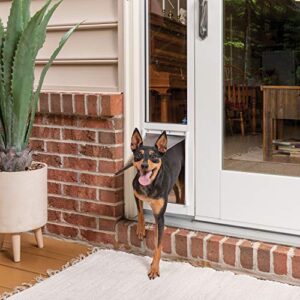 petsafe sliding glass cat and dog door insert – great for rentals and apartments – small, medium, large pets – no cutting diy installation