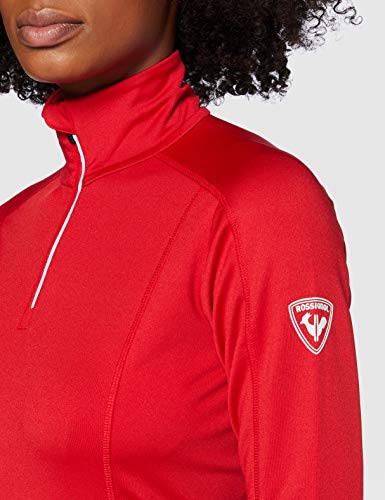 Rossignol Classique 1/2 Zip Fleece, Women, Carmin, L