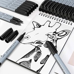 Hethrone Permanent Markers, 72 Pack Black Markers Set for Home, School and Office