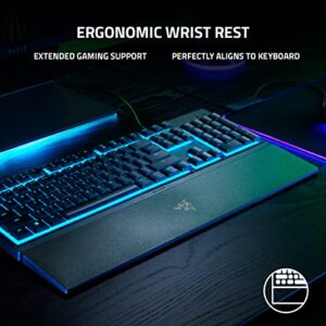 Razer Ornata V3 X Gaming Keyboard: Low-Profile Keys - Silent Membrane Switches - Spill Resistant - Chroma RGB Lighting - Ergonomic Wrist Rest - Classic Black (Renewed)