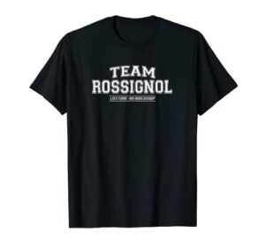 team rossignol | proud family surname, last name t-shirt