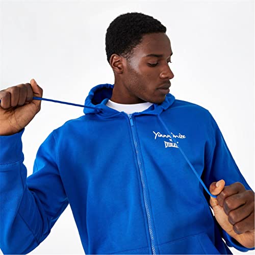 Everlast Mens x Yiannimize Zip Taped Hoodie Long Sleeve Blue X-Large